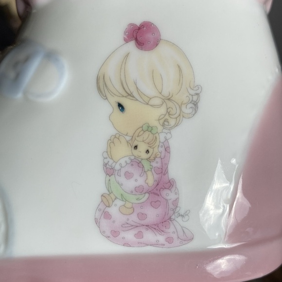 🙏💕Precious Moments “Jesus Loves Me” bootie bank vintage 1999 baby/girl/pink. - Picture 8 of 10